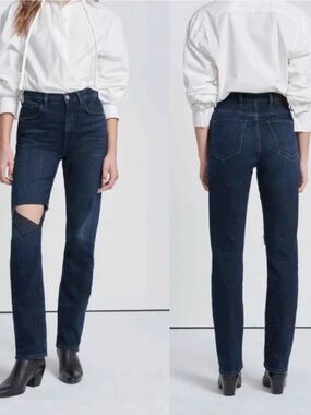 7 For All Mankind Easy Slim Dark Blue Jeans